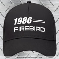 1986 Pontiac Firebird Car Model Hat Black