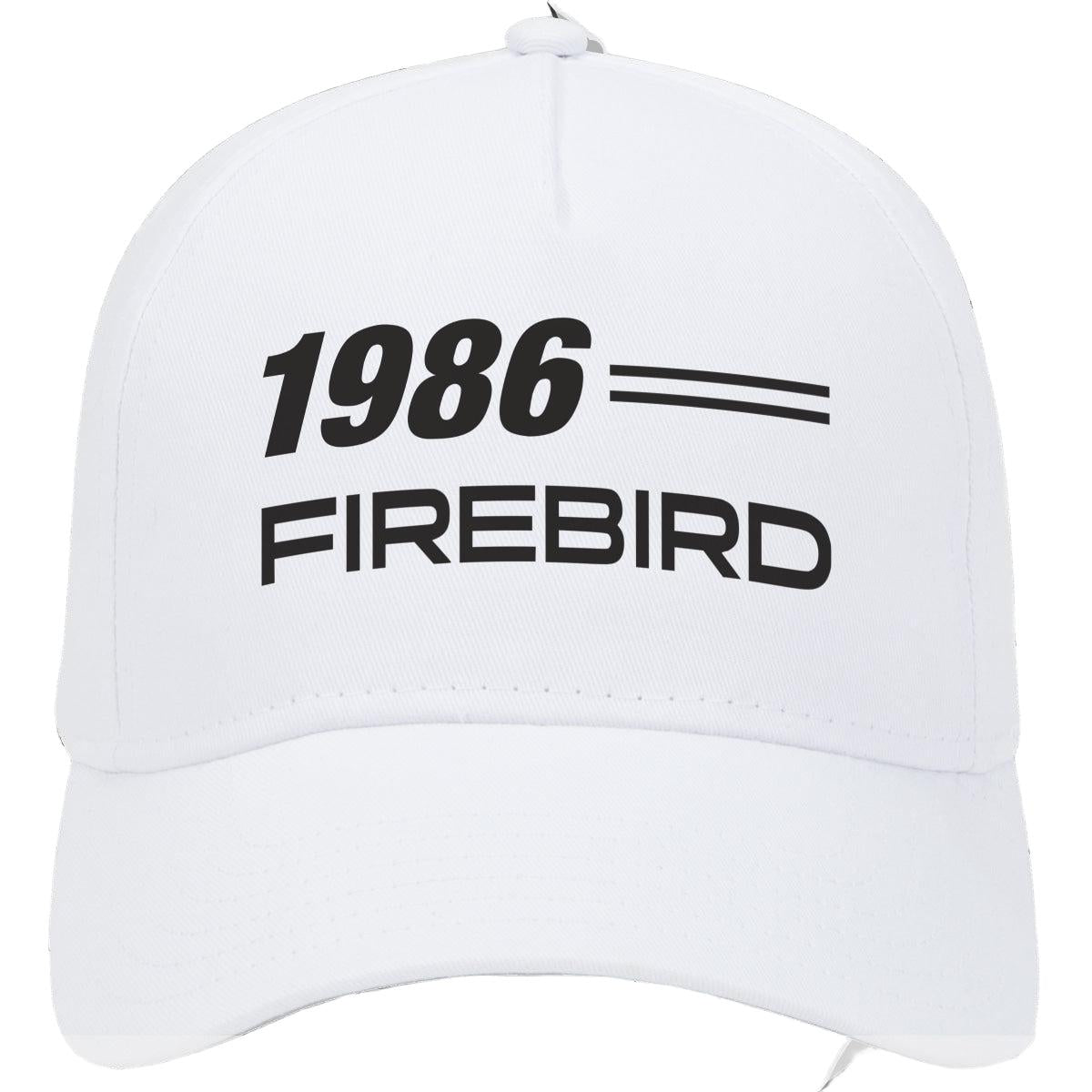1986 Pontiac Firebird Car Model Hat White