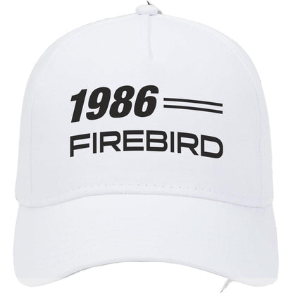 1986 Pontiac Firebird Car Model Hat White