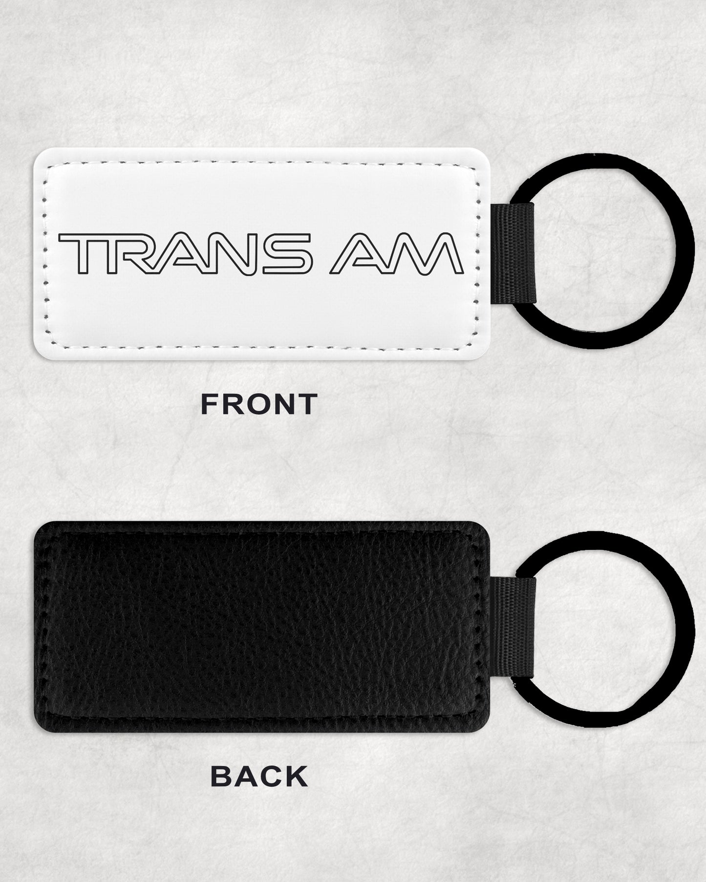 1987-1992 Pontiac Trans Am Emblem Leather Car Keychain