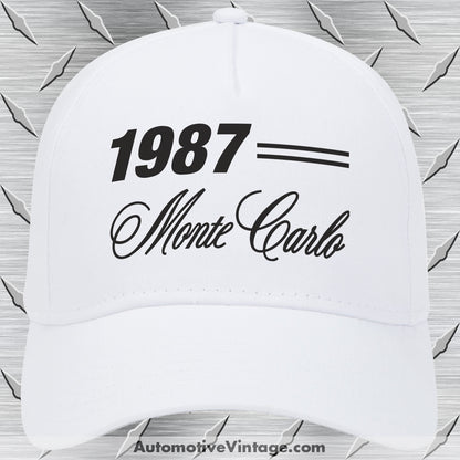 1987 Chevrolet Monte Carlo Classic Car Hat White Model