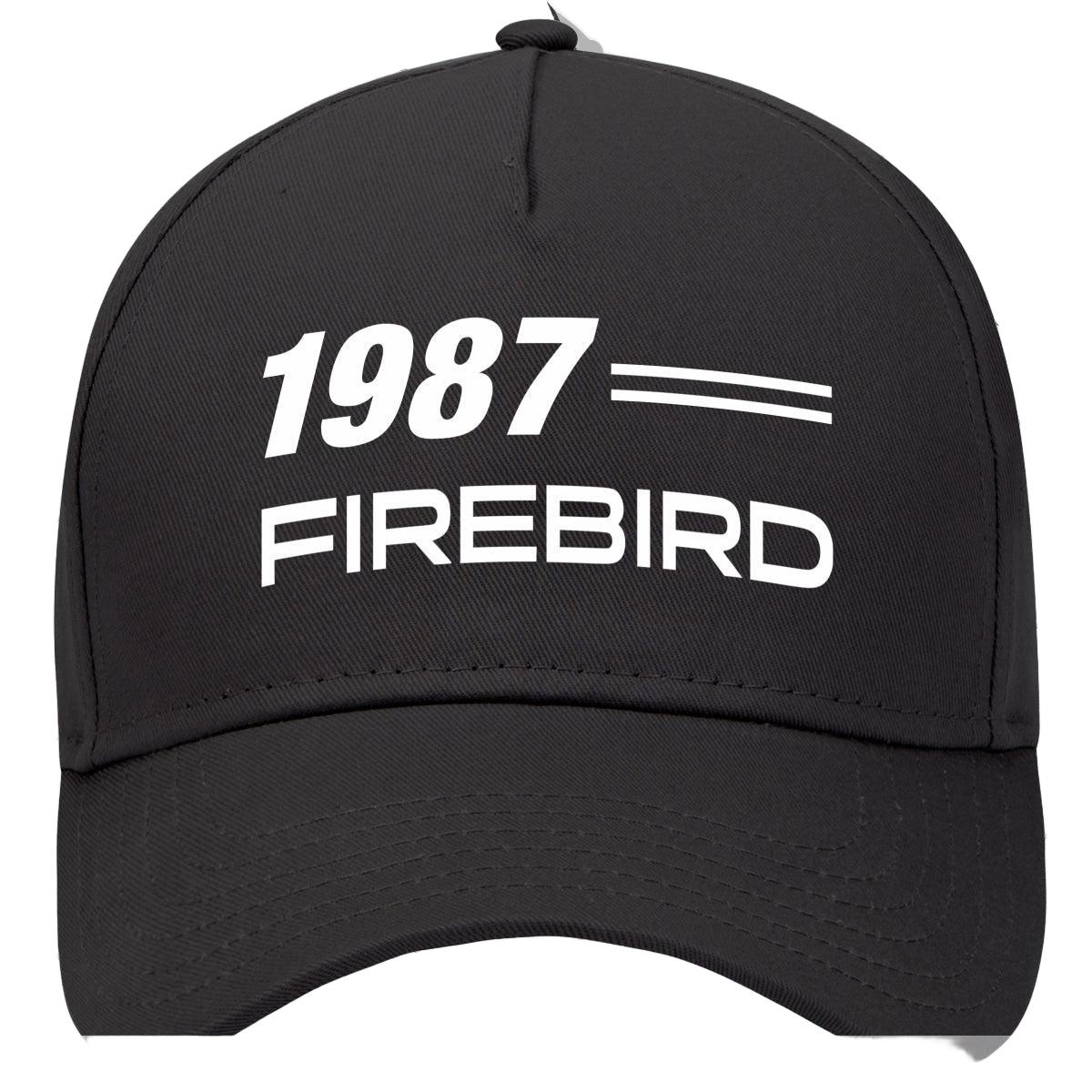1987 Pontiac Firebird Car Model Hat Black