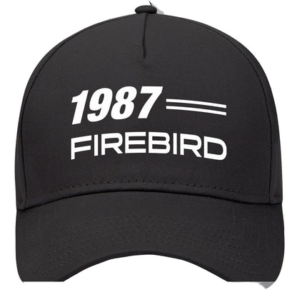 1987 Pontiac Firebird Car Model Hat Black