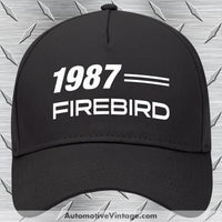 1987 Pontiac Firebird Car Model Hat Black