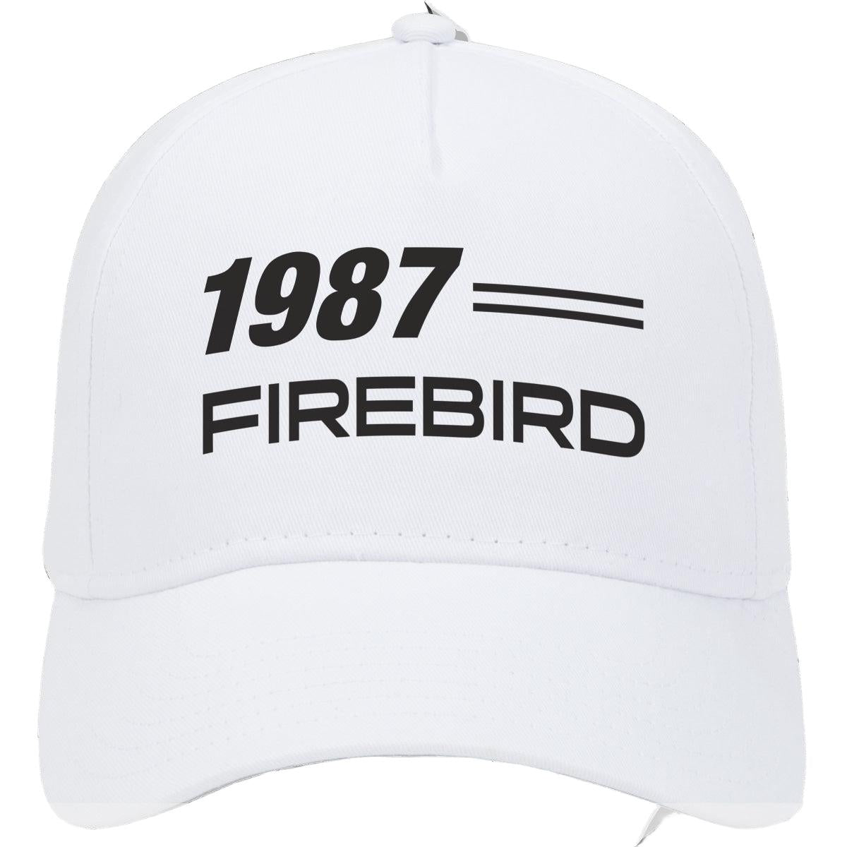 1987 Pontiac Firebird Car Model Hat White
