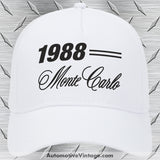 1988 Chevrolet Monte Carlo Classic Car Hat White Model