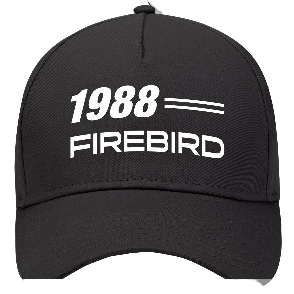 1988 Pontiac Firebird Car Model Hat Black
