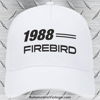 1988 Pontiac Firebird Car Model Hat White