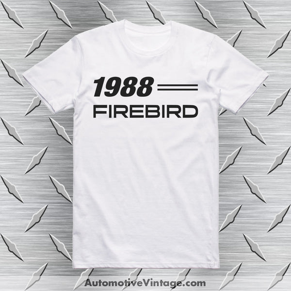 1988 Pontiac Firebird T-Shirt White / S Car Model T-Shirt