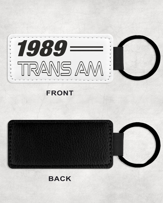 1989 89 Pontiac Trans Am Leather Car Keychain