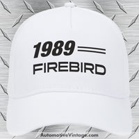 1989 Pontiac Firebird Car Model Hat White