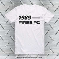 1989 Pontiac Firebird T-Shirt White / S Car Model T-Shirt