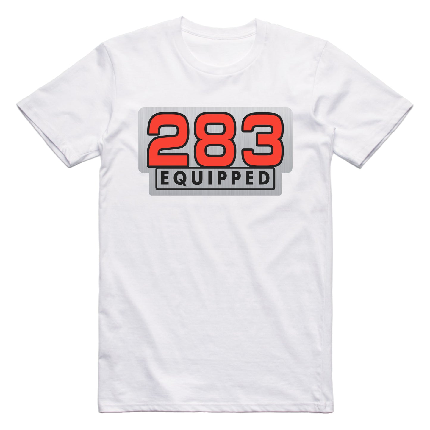 General Motors 283 Equipped Engine Size Car T-shirt