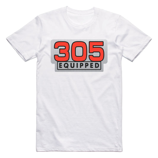 General Motors 305 Equipped Engine Size Car T-shirt