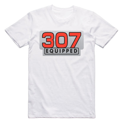 General Motors 307 Equipped Engine Size Car T-shirt