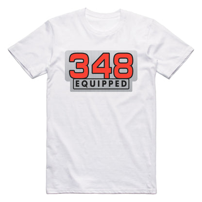 General Motors 348 Equipped Engine Size Car T-shirt