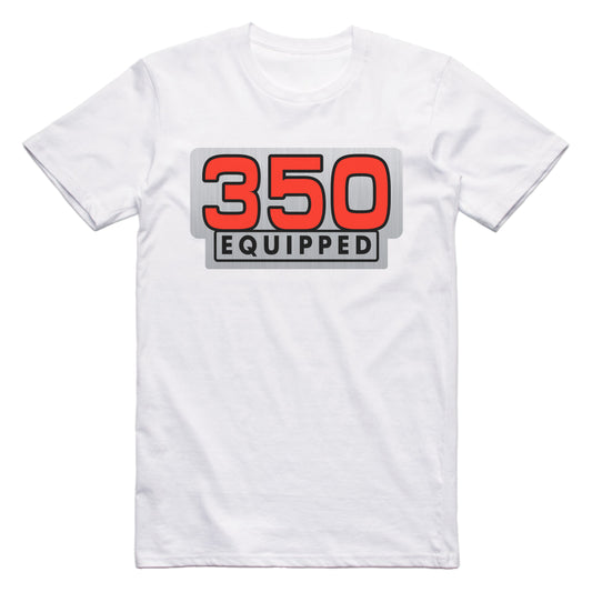 General Motors 350 Equipped Engine Size Car T-shirt