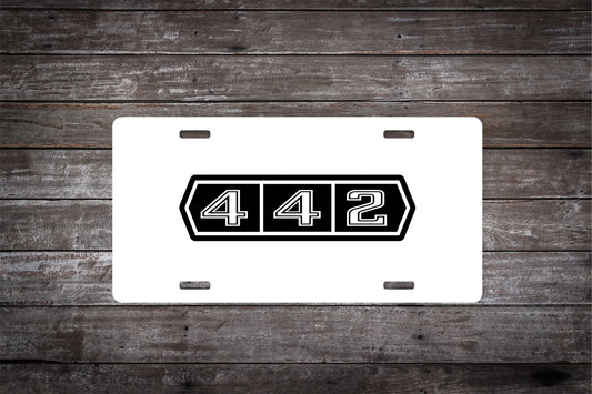 1964-68 Oldsmobile Cutlass 442 Car License Plate