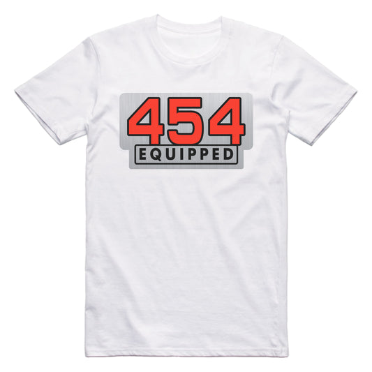 General Motors 454 Equipped Engine Size Car T-shirt