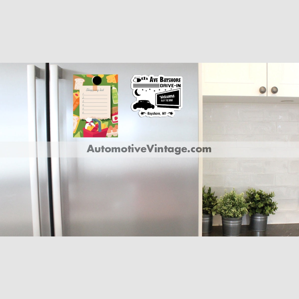 5Th Avenue Bayshore Drive-In New York Drive In Movie Magnet