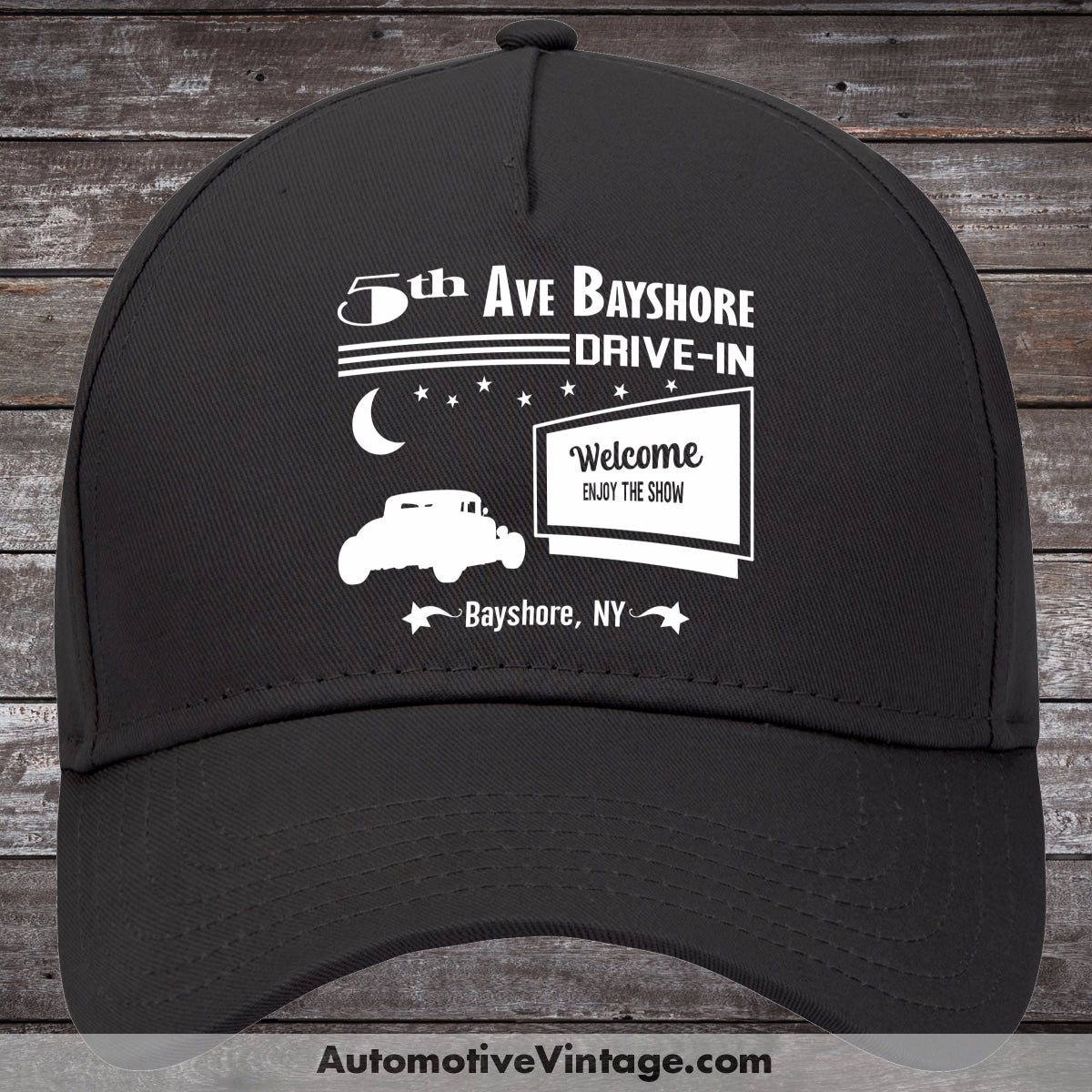 5Th Avenue Drive-In Bayshore New York Drive In Movie Hat Black