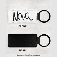 70S Chevrolet Nova Leather Car Key Chain Model Keychains