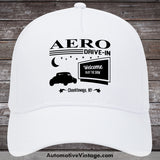 Aero Drive-In Cheektowaga New York Drive In Movie Hat White