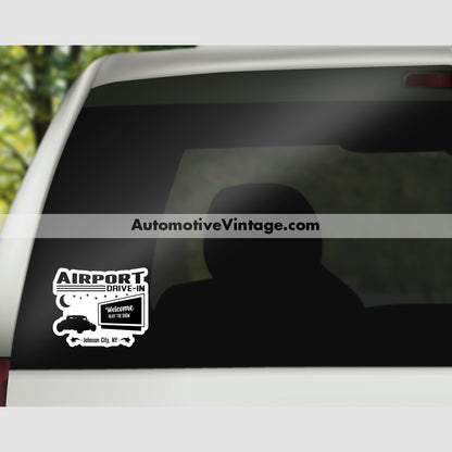 Airport Drive In Johnson City New York Drive-In Sticker Stickers