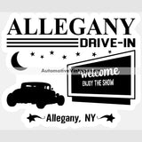 Allegany Drive In New York Drive-In Sticker Stickers