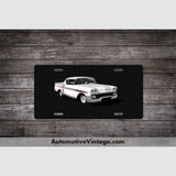 American Graffiti 1958 Chevy Famous Car License Plate Black