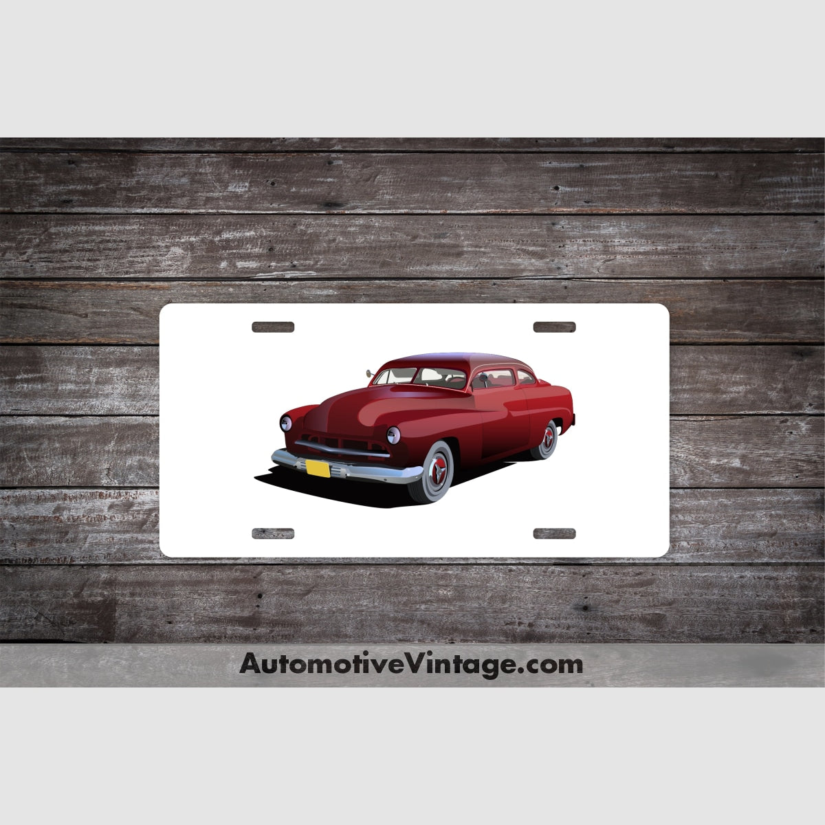 American Graffiti Pharoahs Merc Famous Car License Plate White