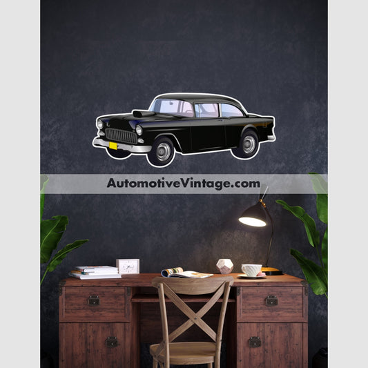 American Graffiti 1955 Chevy Famous Car Wall Sticker 12 Wide