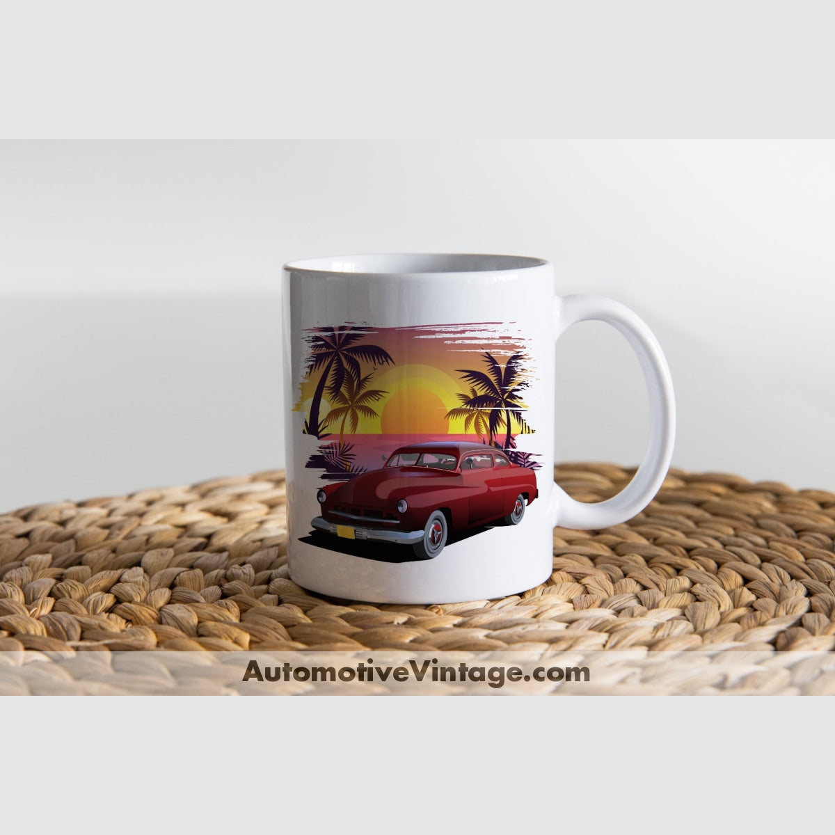 American Graffiti Pharoahs Merc Famous Car Coffee Mug White