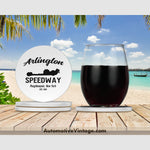 Arlington Speedway Poughkeepsie New York Drag Racing Drink Coaster Set