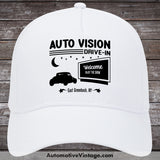 Auto Vision Drive-In East Greenbush New York Drive In Movie Hat White