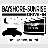 Bayshore-Sunrise Drive In Bayshore New York Drive-In Sticker Stickers