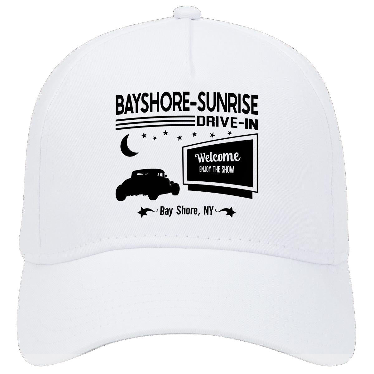 Bayshore-Sunrise Drive-In Bayshore New York Drive In Movie Hat White