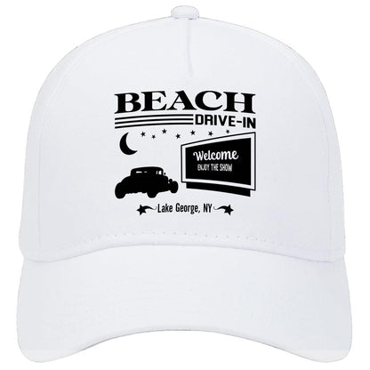 Beach Drive-In Lake George New York Drive In Movie Hat White