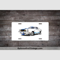 Charlies Angels Ford Cobra Famous Car License Plate White