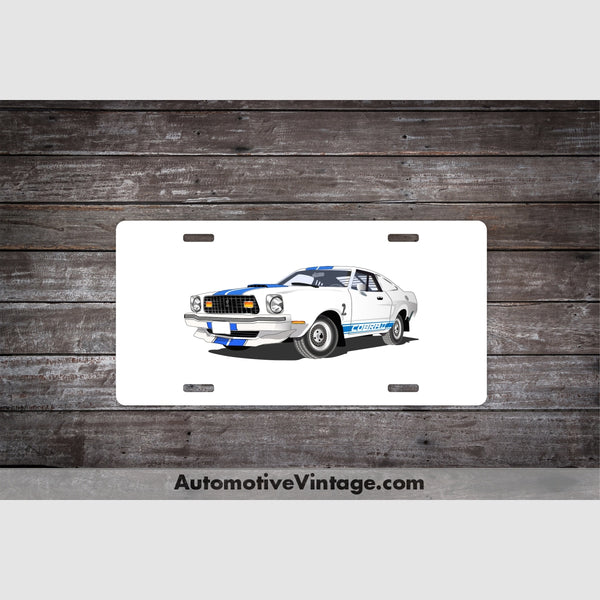 Charlies Angels Ford Cobra Famous Car License Plate White