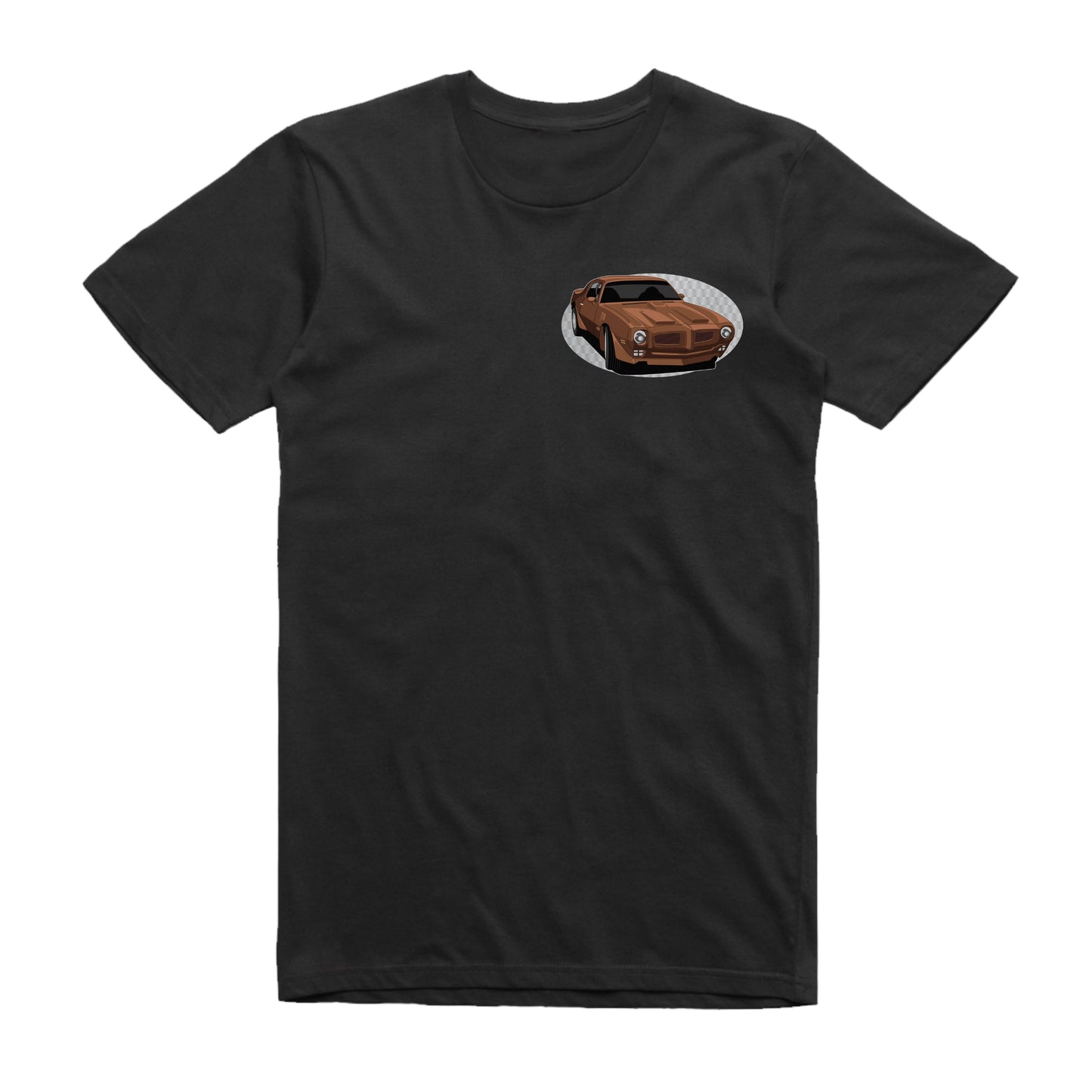 CHiPs Pontiac Firebird Famous Car Chest Logo T-shirt Black / S Famous Car T-Shirt