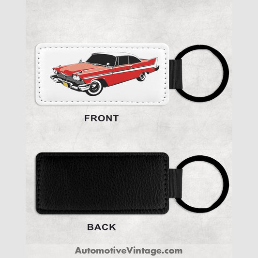 Christine Plymouth Fury Famous Car Leather Key Chain Keychains