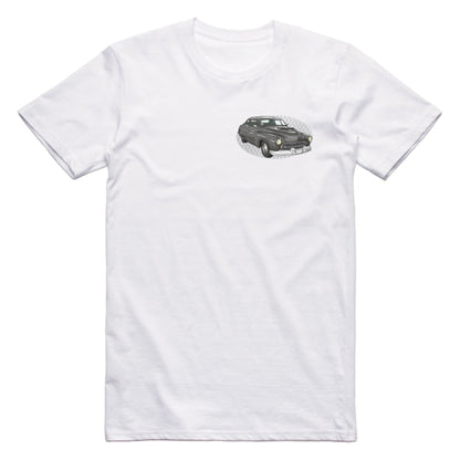 Cobra Chopped Mercury Famous Car Chest Logo T-shirt White / S Famous Car T-Shirt