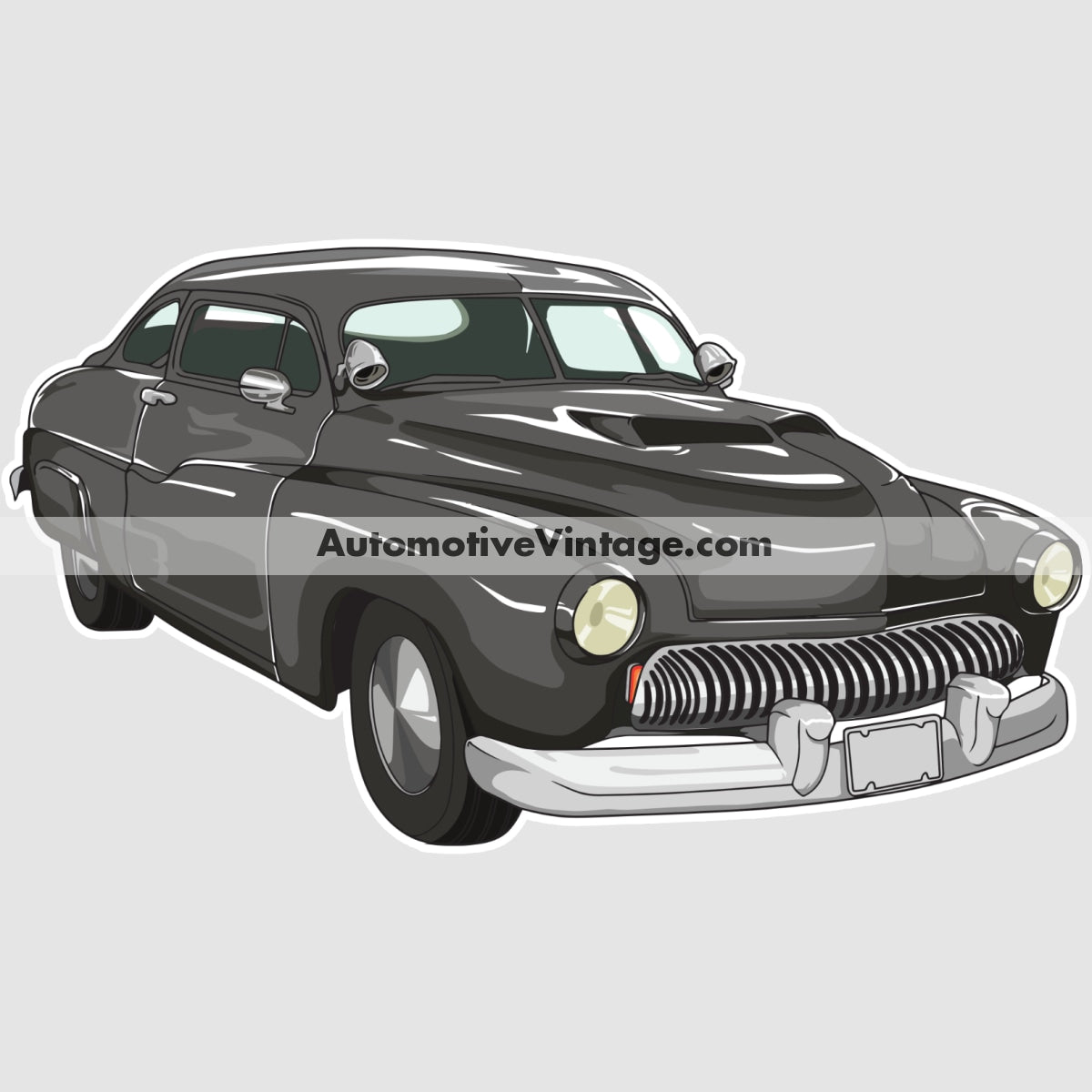 Cobra Movie 1950 Chopped Mercury Famous Car Wall Sticker