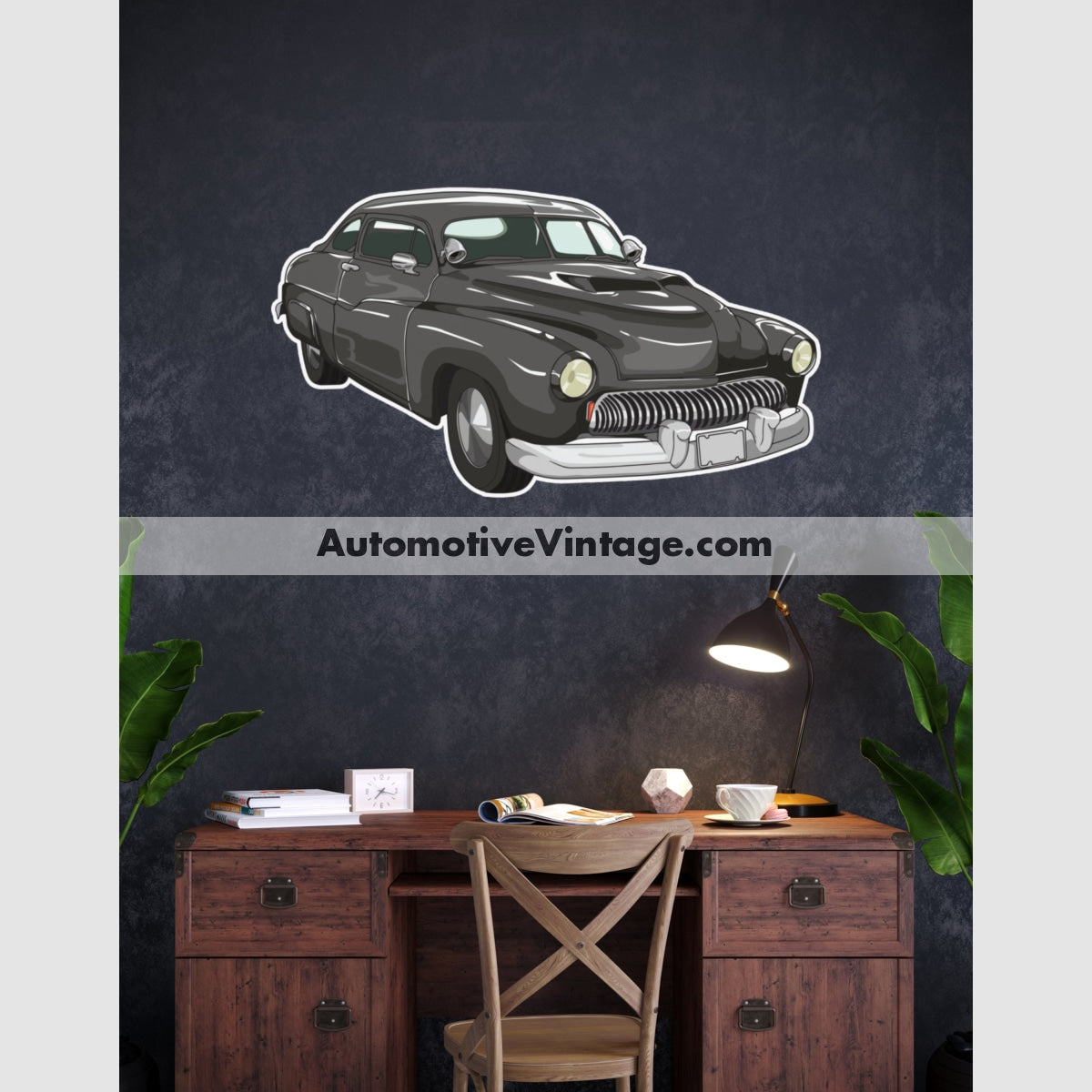 Cobra Movie 1950 Chopped Mercury Famous Car Wall Sticker 12 Wide