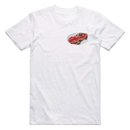 Corvette Summer Famous Car Chest Logo T-shirt White / S Famous Car T-Shirt