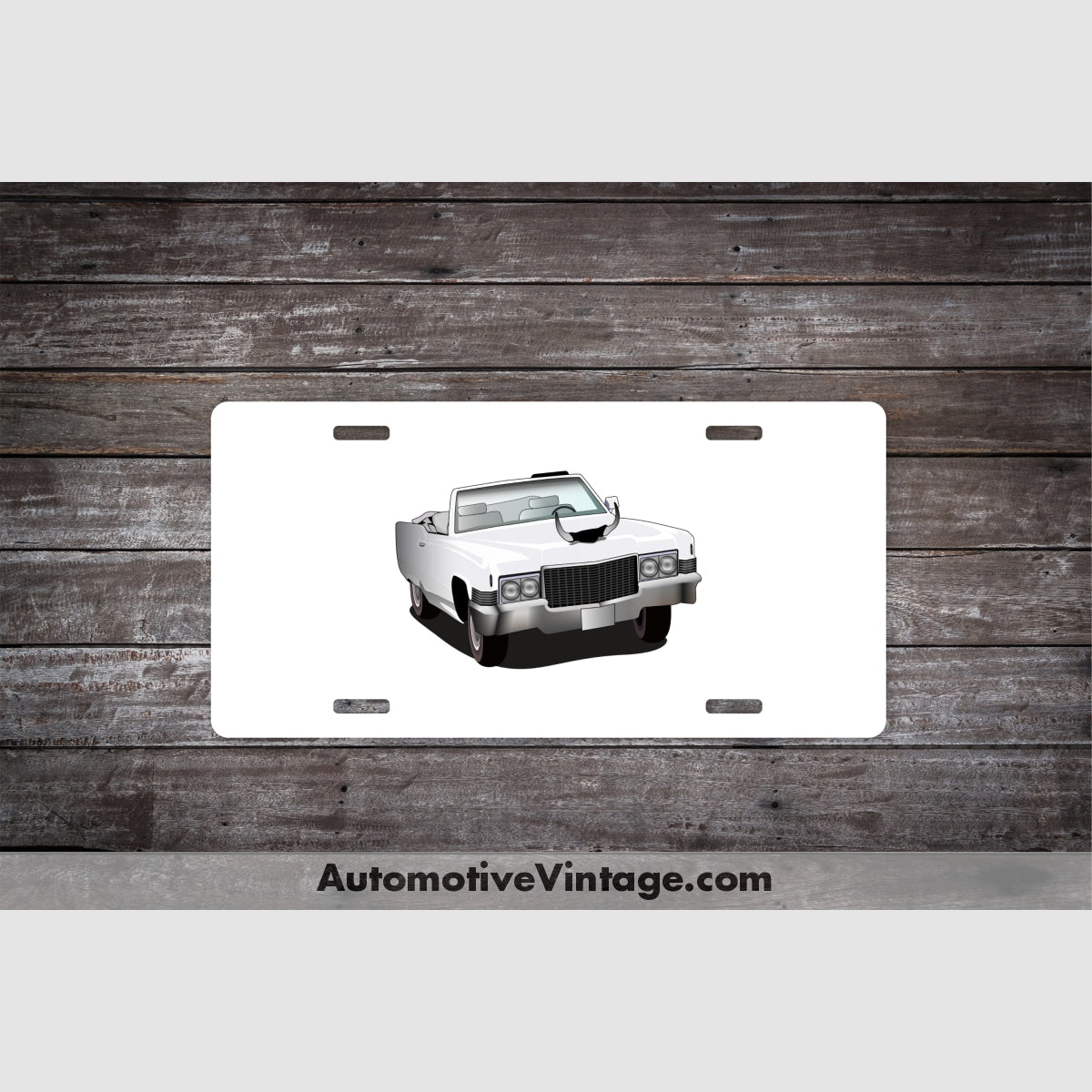 Dukes Of Hazzard Boss Hogg Cadillac Famous Car License Plate White