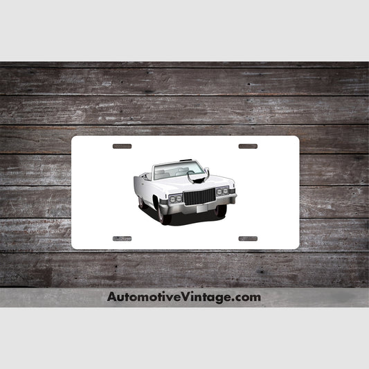 Dukes Of Hazzard Boss Hogg Cadillac Famous Car License Plate White