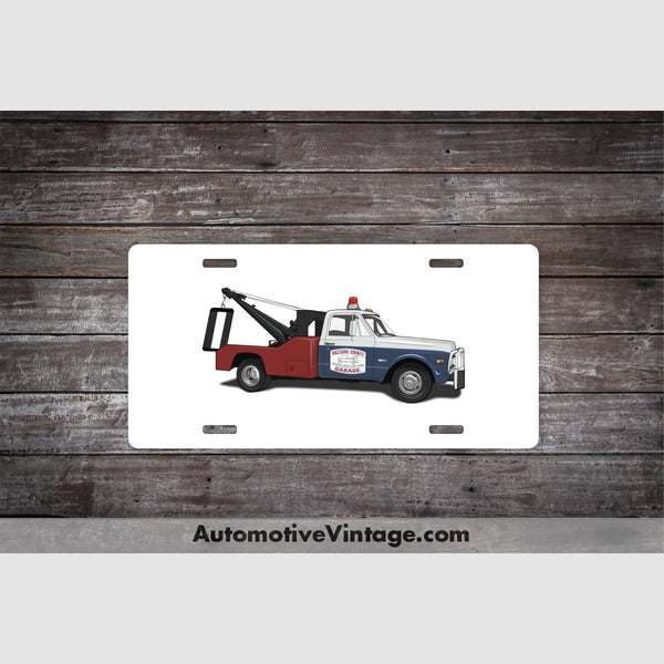 Dukes Of Hazzard Cooter Tow Truck Famous Car License Plate White