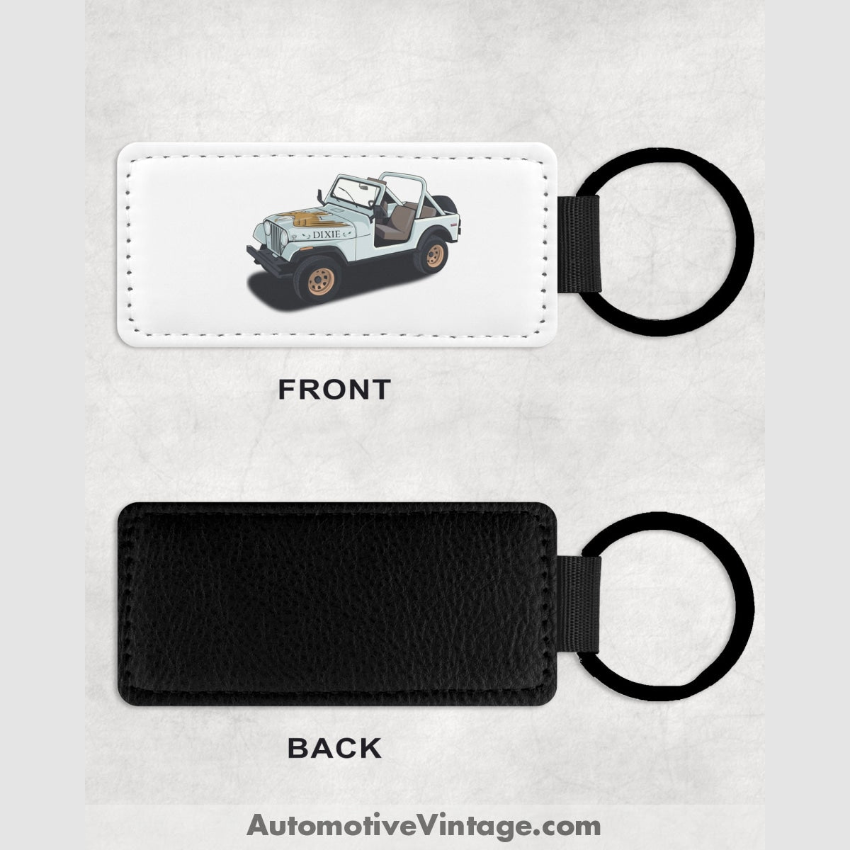 Dukes Of Hazzard Daisy 4X4 Famous Car Leather Key Chain Keychains